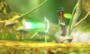 Zelda usando una Pistola de rayos en Super Smash Bros. para Nintendo 3DS.