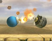 Las Bombas de Toon Link y Link, respectivamente, en Super Smash Bros. Brawl.