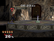 Una Espada Maestra en el suelo significa una pelea contra Link.