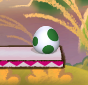 El Huevo de Yoshi como entrada en Super Smash Bros. Brawl.