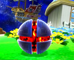 La apariencia de una Bomba X antes de explotar en Super Smash Bros. for Wii U