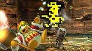 Sheriff junto al Rey Dedede y Toon Link en Super Smash Bros. for Wii U.