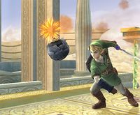 Bomba de Link en Super Smash Bros. Brawl