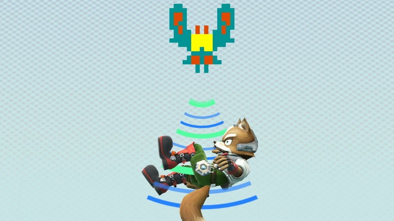 Archivo:Galaga atacando a Fox SSB4 (Wii U).jpg