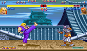 Ken usando Nata Otoshi Geri en Super Street Fighter 2 Turbo.