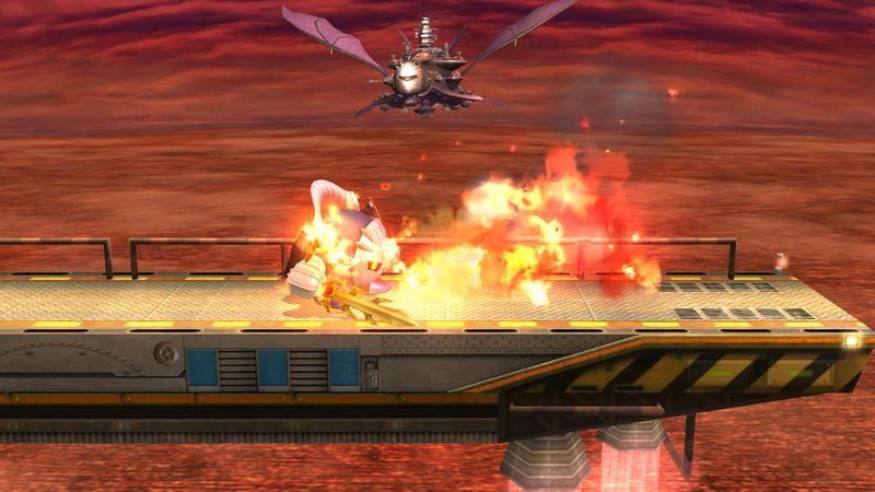 Archivo:Meta Knight bajo los efectos del Curry Superpicante en SSB4 (Wii U).png