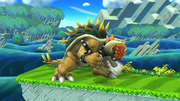 Bowser transformado en Giga Bowser en Super Smash Bros. for Wii U.