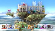 Vista del Templo en Super Smash Bros. for Wii U.