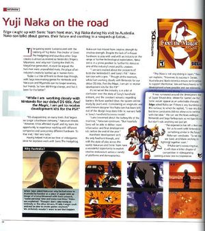 Entrevista a Yuki Naka sobre la aparición de Sonic en Super Smash Bros. Melee.