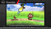 Link junto a Goombas en el modo Smashventura.