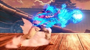 Ryu realizando un Hadoken en Street Fighter V.