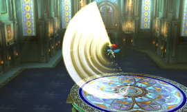 Keldeo atacando en Super Smash Bros. for Wii U.