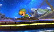Toon Link enterrado en Super Smash Bros. for Nintendo 3DS.