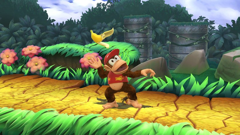 Archivo:Monda de plátano de Diddy Kong SSB4 (Wii U).png