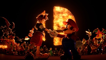 Imagen celebratoria de Sora como el último personaje descargable de Super Smash Bros. Ultimate.