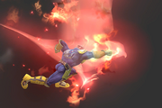 Vista previa de Puño Falcon/Gancho de fuego en el Taller de personajes de Super Smash Bros. for Wii U.