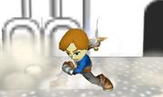 Finalizando el ataque en Super Smash Bros. for Nintendo 3DS.