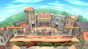 Vista del escenario en Super Smash Bros. for Wii U.