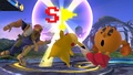 Pikachu levantando una Bandera Especial SSB4 (Wii U).jpg