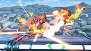 Incineroar usando Desquite en Super Smash Bros. Ultimate.