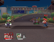 Mario y Luigi bajo los efectos del cronómetro.