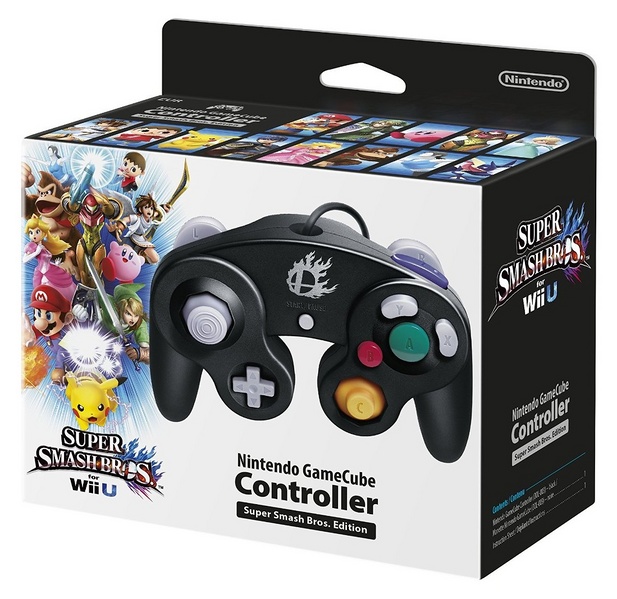 Archivo:Caja del mando negro de Nintendo GameCube especial de Super Smash Bros..jpg