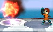 Barrera de fuego del ataque en Super Smash Bros. for Nintendo 3DS.
