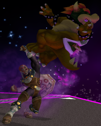 Ganondorf usando Dragón Gerudo en Super Smash Bros. Melee