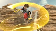 Sora usando Helicóptero en Super Smash Bros. Ultimate.