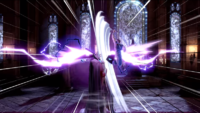 Richter usando Gancho contra Drácula en Super Smash Bros. Ultimate