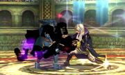 Robin/Daraen usando Nosferatu en Super Smash Bros. for Nintendo 3DS.