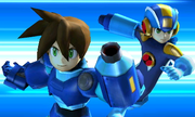 MegaMan.EXE y MegaMan Volnutt aparecen durante el Smash Final, Mega Leyendas.