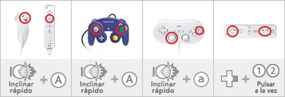 Cómo realizar un ataque Smash lateral en los diferentes controles de Wii.
