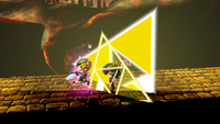 El Golpe Trifuerza de Toon Link en Super Smash Bros. for Wii U.