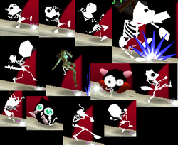 Todos los esqueletos en Super Smash Bros.