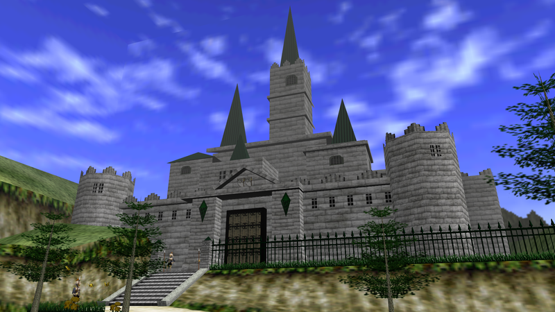 Archivo:Castillo de Hyrule en The Legend of Zelda Ocarina of Time.png