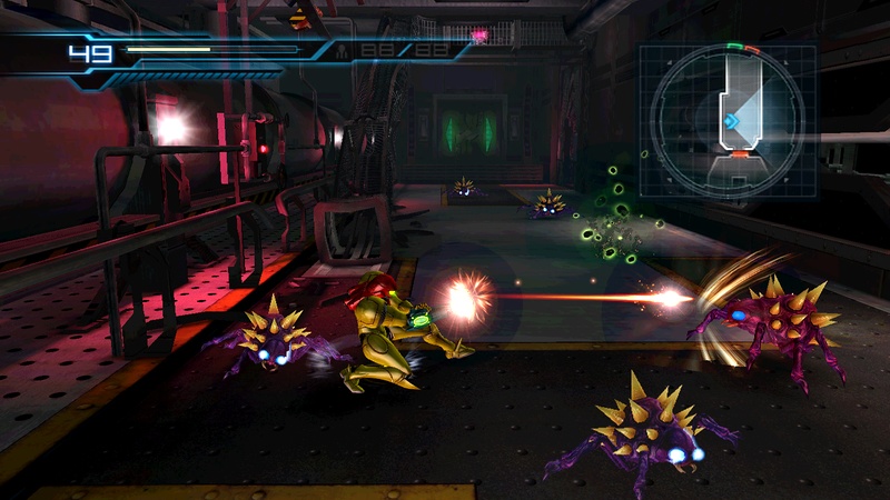 Archivo:Samus atacando a varios Limer en Metroid Other M.jpg