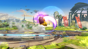 Patada final del movimiento en Super Smash Bros. for Wii U.