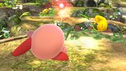 Kirby usando Arrancar Pikmin en Super Smash Bros. for Wii U.