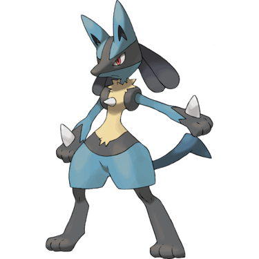 Diseño de Lucario en Pokémon Diamond y Pokémon Pearl/Pokémon Diamante y Pokémon Perla