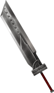 Modelo de la forma completa de las espadas de fusión en Dissidia Final Fantasy.