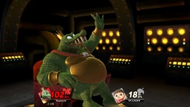 King K. Rool en la Machacadora.