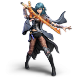 Arte oficial de Byleth (mujer) en Super Smash Bros. Ultimate.