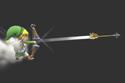 Vista previa del Arco del héroe de Toon Link en el Taller de personajes de Super Smash Bros. for Wii U.