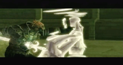 Ganondorf matando a uno de los Sabios Antiguos en The Legend of Zelda: Twilight Princess.