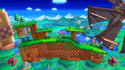 Vista general del escenario en Super Smash Bros. for Wii U.
