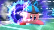 Kirby cargando la Esfera aural en Super Smash Bros. for Wii U.