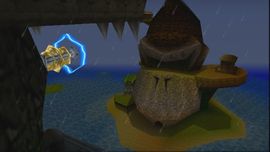 La Machacadora en Donkey Kong 64, a punto de disparar.