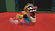 Wario usando Mordida/Dentellada en Super Smash Bros. for Wii U.