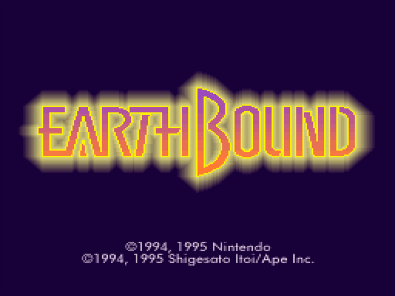 Archivo:Pantalla de titulo de EarthBound.png